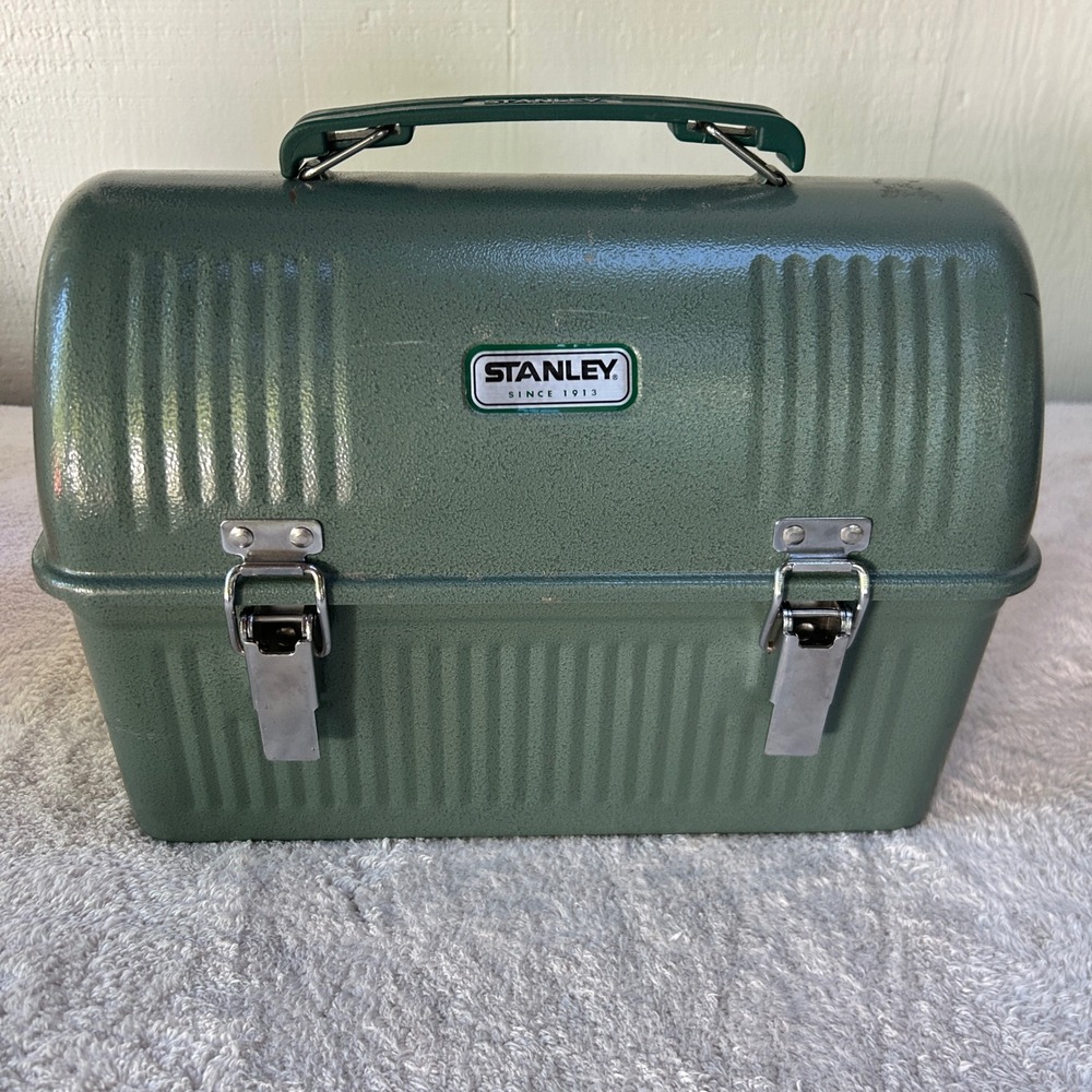 Stanley Classic 10qt Lunch Box Hammertone Green Steel Lunchbox 20-00960 Andy